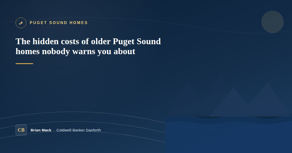 The Hidden Costs of Older Puget Sound Homes Nobody Warns You About